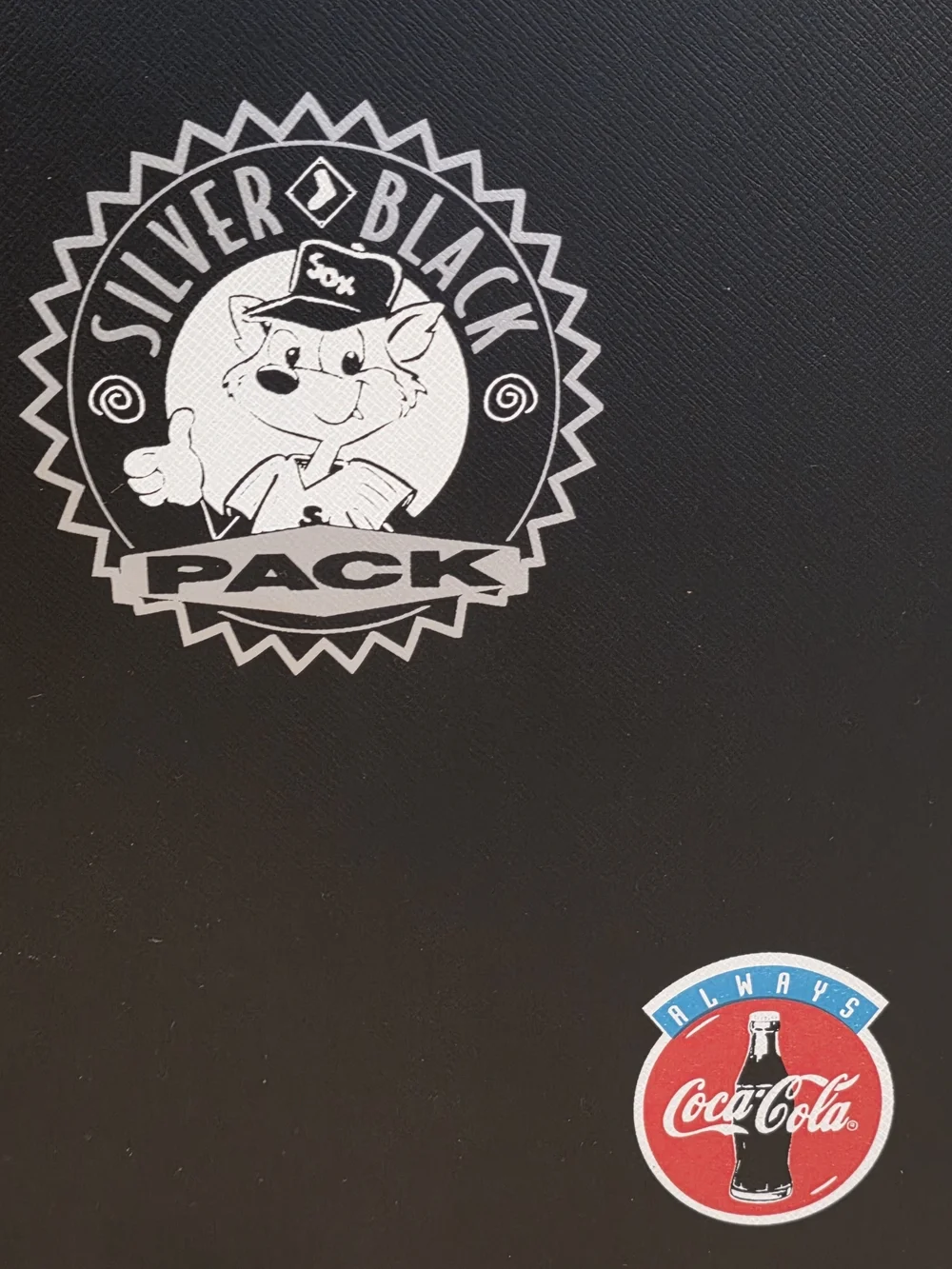 Vintage 1997 Chicago White Sox x Coca-Cola Binder Silver & Black Pack Rare Promo